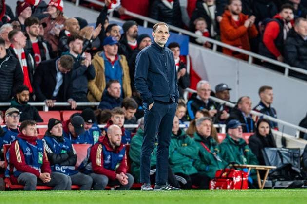Thomas Tuchel FC Bayern Muenchen, Head Coach C Arsenal vs FC Bayern Muenchen , Football, UEFA Champions League, Quarter-final, 09 04 2024 FC Arsenal vs FC Bayern Muenchen , Football, UEFA Champions League, Quarter-final, 09 04 2024 London Copyright: xEibner-Pressefoto BahhoxKarax EP_FCB