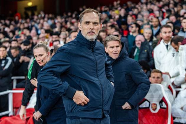 Thomas Tuchel FC Bayern Muenchen, Head Coach FC Arsenal vs FC Bayern Muenchen , Football, UEFA Champions League, Quarter-final, 09 04 2024 FC Arsenal vs FC Bayern Muenchen , Football, UEFA Champions League, Quarter-final, 09 04 2024 London Copyright: xEibner-Pressefoto BahhoxKarax EP_FCB