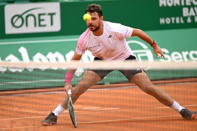STAN WAWRINKA, Tennis Rolex Monte-Carlo Masters 2024, azione, action, single shot TENNIS ROLEX MONTE-CARLO MASTERS 2024