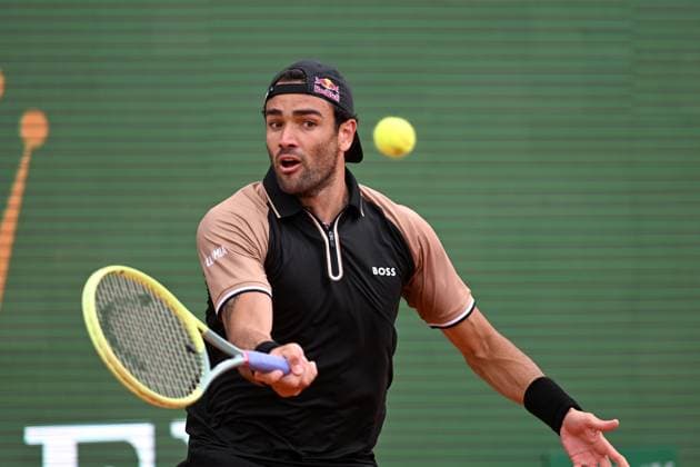 MATTEO BERRETTINI, Tennis Rolex Monte-Carlo Masters 2024, azione, action, single shot TENNIS ROLEX MONTE-CARLO MASTERS 2024