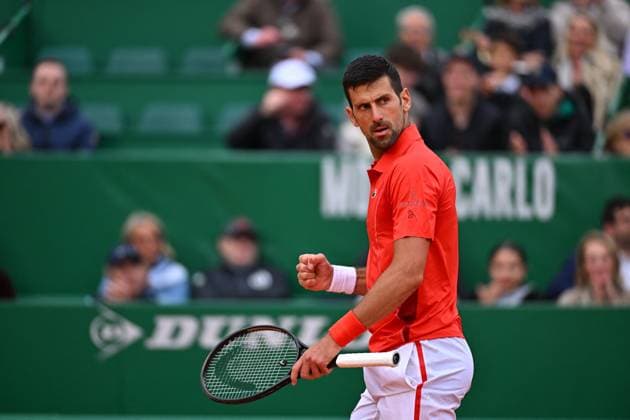 Monaco Rolex Masters Novak Djokovic (SRB) during his first round match at the Monaco Rolex Masters in Monte Carlo, on April, 9, 2024. Photo by Corinne Dubreuil ABACAPRESS.COM Monaco Monaco  Copyright: xDubreuilxCorinne ABACAx