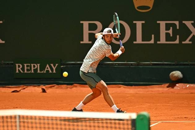 Monaco Rolex Masters Lorenzo Musetti (ITA) during his second round at the Monaco Rolex Masters in Monte Carlo, on April, 9, 2024. Photo by Corinne Dubreuil ABACAPRESS.COM Monaco Monaco  Copyright: xDubreuilxCorinne ABACAx