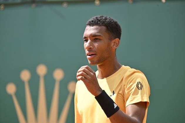 Tennis - Rolex Monte Carlo 2024 - ATP, Tennis Herren - Felix Auger Aliassime TENNIS - Rolex Monte Carlo 2024 - MC - 10 04 2024 ChrysleneCaillaud Panoramic 