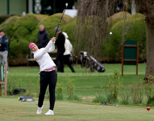GOLF - Audi Circuit FROHNLEITEN,AUSTRIA,10.APR.24 - GOLF - Audi Circuit, GC Murhof. Image shows Brigitte Kliment-Obermoser (AUT).  GEPAxpictures xHansxOberlaender
