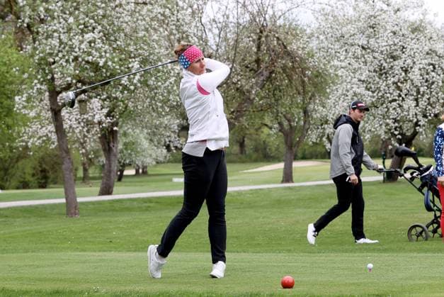 GOLF - Audi Circuit FROHNLEITEN,AUSTRIA,10.APR.24 - GOLF - Audi Circuit, GC Murhof. Image shows Brigitte Kliment-Obermoser (AUT).  GEPAxpictures xHansxOberlaender