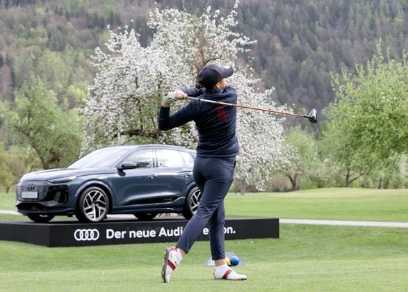 GOLF - Audi Circuit FROHNLEITEN,AUSTRIA,10.APR.24 - GOLF - Audi Circuit, GC Murhof. Image shows Victoria Bauer (AUT).  GEPAxpictures xHansxOberlaender