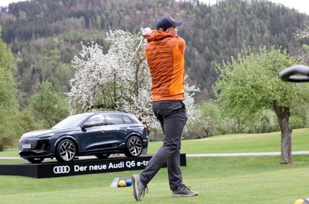 GOLF - Audi Circuit FROHNLEITEN,AUSTRIA,10.APR.24 - GOLF - Audi Circuit, GC Murhof. Image shows Thomas Morgenstern (AUT).  GEPAxpictures xHansxOberlaender