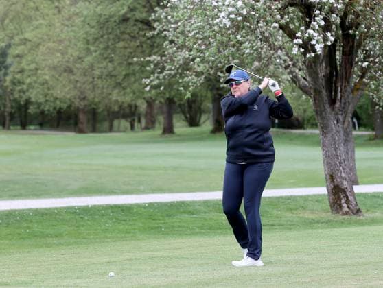 GOLF - Audi Circuit FROHNLEITEN,AUSTRIA,10.APR.24 - GOLF - Audi Circuit, GC Murhof. Image shows Martina Marchetti-Deschmann.  GEPAxpictures xHansxOberlaender