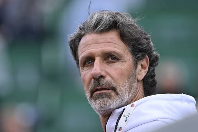 Tennis - Rolex Monte Carlo 2024 - ATP, Tennis Herren - Patricke Mouratoglou Coach - France TENNIS - Rolex Monte Carlo 2024 - MC - 10 04 2024 ChrysleneCaillaud Panoramic 
