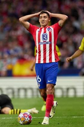 Nahuel Molina of Atletico de Madrid reacts during the UEFA Champions League 2023 24 quarter-finals match between Atletico de Madrid and Borussia Dortmund at Stadium Civitas Metropolitano on April 10, 2024 in Madrid, Spain. FOOTBALL : Atletico Madrid vs Borussia Dormund - UEFA Ligue des Champions - 1 4 Quart - 10 04 2024 LGM Panoramic 