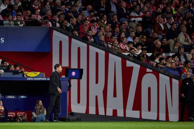 Diego Simeone during the UEFA Champions League 2023 24 quarter-finals match between Atletico de Madrid and Borussia Dortmund at Stadium Civitas Metropolitano on April 10, 2024 in Madrid, Spain. FOOTBALL : Atletico Madrid vs Borussia Dormund - UEFA Ligue des Champions - 1 4 Quart - 10 04 2024 LGM Panoramic 