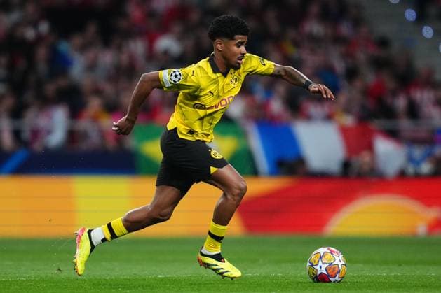 ESP: Atletico de Madrid v Borussia Dortmund. UEFA Champions League match. Quarter-finals Karim Adeyemi of Borussia Dortmund during the UEFA Champions League match, Quarter-finals, first leg, between Atletico de Madrid and Borussia Dortmund played at Civitas Metropolitano Stadium on April 10, 2024 in Madrid Spain. kpng Copyright: xBaguxBlancox xPRESSINPHOTOx PS_240410_026