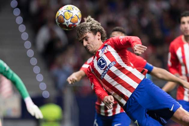 Atletico Madrid v Borussia Dortmund: Quarter-final First Leg - UEFA Champions League 2023 24 Antoine Griezmann of Atletico de Madrid is in action during the UEFA Champions League 2023 24 round of 8 first leg match between Atletico de Madrid and Borussia Dortmund at Civitas Metropolitano Stadium in Madrid, Spain, on April 10. Madrid Spain  Copyright: xGuillermoxMartinezx originalFilename:martinez-uefacham240410_npxS4.jpg