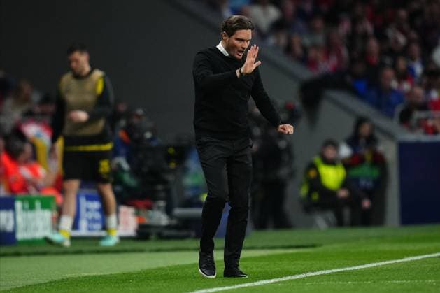 Borussia Dortmund head coach Edit Terzic Atletico de Madrid v Borussia Dortmund. UEFA Champions League match. Quarter-finals, first leg. Football, Civitas Metropolitano Stadium, Madrid, Spain - 10 April 2024 Editorial use only  Copyright: xBaguxBlanco PRESSINPHOTO Shutterstockx 14430096z