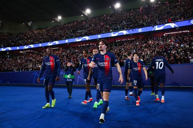 UEFA CHAMPIONS LEAGUE 1 4 FINALE MATCH ALLER PARIS SAINT GERMAIN-BARCELONE SPORTPIXPRESS MAXPPP - PARIS 10 04 2024 UEFA CHAMPIONS LEAGUE 1 4 FINALE MATCH ALLER PARIS SAINT GERMAIN-BARCELONE Equipe Paris Saint Germain vitinha --- 04 10 2024 ; PARIS ; FRANCE PARIS UEFA CHAMPIONS LEAGUE : PARIS SG VS FC Barcelona, Barca PARIS PARC DES PRINCES FRANCE  Copyright: xMAXPPPxSPORTPIXPRESSx HD1865 HD1865
