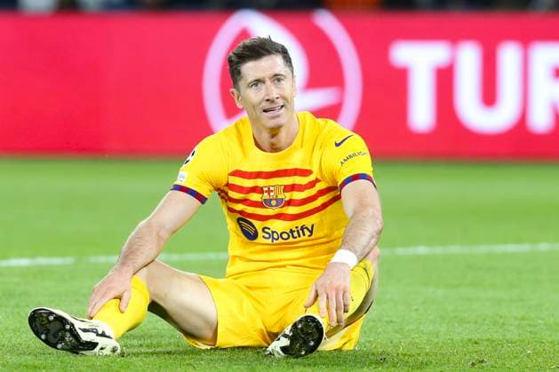 Robert Lewandowski (FC Barcelone) FOOTBALL : Paris Saint Germain Vs FC Barcelone - Ligue des Champions - 10 04 2024 MichaelBaucher Panoramic 