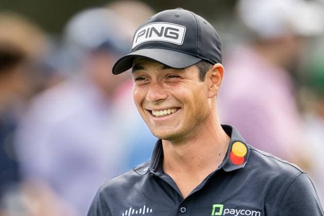 240410 Viktor Hovland of Norway during the Par Three Contest prior to the 2024 Masters Golf Tournament on April 10, 2024 in Augusta Photo Petter Arvidson BILDBYRAN kod PA PA0791 bbeng golf masters the masters Augusta us masters  Copyright: PETTERxARVIDSON BB240410PA058