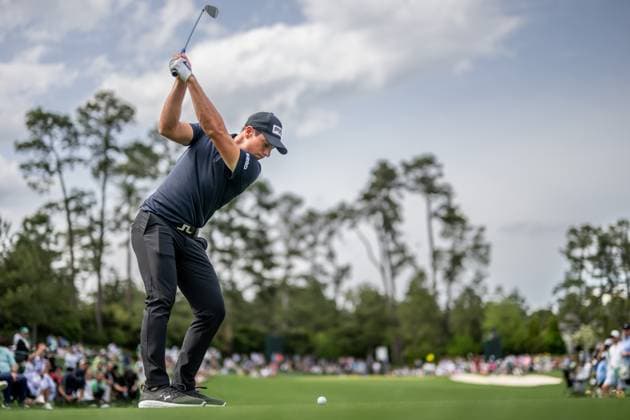240410 Viktor Hovland of Norway during the Par Three Contest prior to the 2024 Masters Golf Tournament on April 10, 2024 in Augusta Photo Petter Arvidson BILDBYRAN kod PA PA0791 bbeng golf masters the masters Augusta us masters  Copyright: PETTERxARVIDSON BB240410PA060