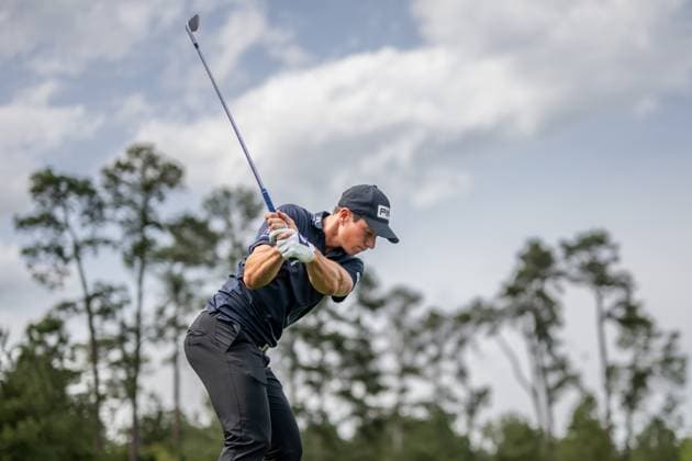 240410 Viktor Hovland of Norway during the Par Three Contest prior to the 2024 Masters Golf Tournament on April 10, 2024 in Augusta Photo Petter Arvidson BILDBYRAN kod PA PA0791 bbeng golf masters the masters Augusta us masters  Copyright: PETTERxARVIDSON BB240410PA061