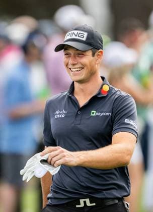 240410 Viktor Hovland of Norway during the Par Three Contest prior to the 2024 Masters Golf Tournament on April 10, 2024 in Augusta Photo Petter Arvidson BILDBYRAN kod PA PA0791 bbeng golf masters the masters Augusta us masters  Copyright: PETTERxARVIDSON BB240410PA057