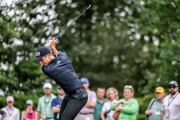 240410 Viktor Hovland of Norway during the Par Three Contest prior to the 2024 Masters Golf Tournament on April 10, 2024 in Augusta Photo Petter Arvidson BILDBYRAN kod PA PA0791 bbeng golf masters the masters Augusta us masters  Copyright: PETTERxARVIDSON BB240410PA068
