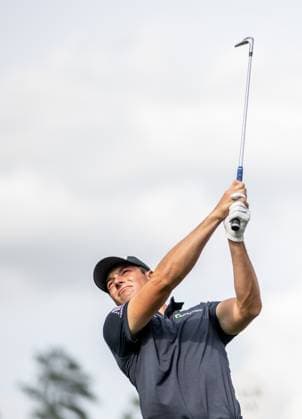 240410 Viktor Hovland of Norway during the Par Three Contest prior to the 2024 Masters Golf Tournament on April 10, 2024 in Augusta Photo Petter Arvidson BILDBYRAN kod PA PA0791 bbeng golf masters the masters Augusta us masters  Copyright: PETTERxARVIDSON BB240410PA082