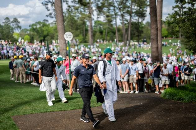 240410 Viktor Hovland of Norway during the Par Three Contest prior to the 2024 Masters Golf Tournament on April 10, 2024 in Augusta Photo Petter Arvidson BILDBYRAN kod PA PA0791 bbeng golf masters the masters Augusta us masters  Copyright: PETTERxARVIDSON BB240410PA085