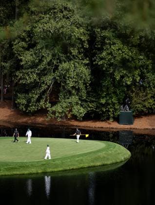 240410 Viktor Hovland of Norway and Ryo Hisatsune of Japan during the Par Three Contest prior to the 2024 Masters Golf Tournament on April 10, 2024 in Augusta Photo Petter Arvidson BILDBYRAN kod PA PA0791 bbeng golf masters the masters Augusta us masters  Copyright: PETTERxARVIDSON BB240410PA087