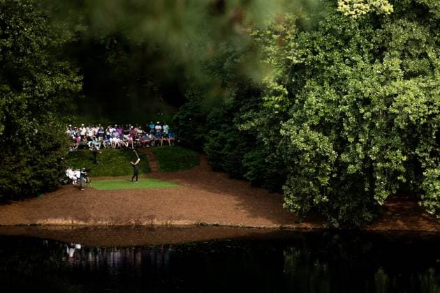240410 Viktor Hovland of Norway during the Par Three Contest prior to the 2024 Masters Golf Tournament on April 10, 2024 in Augusta Photo Petter Arvidson BILDBYRAN kod PA PA0791 bbeng golf masters the masters Augusta us masters  Copyright: PETTERxARVIDSON BB240410PA089