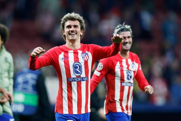 Antoine Griezmann, Rodrigo De Paul (Atletico), APRIL 10, 2024 - Football Soccer : UEFA Champions League round of 8 1st leg match between Atletico de Madrid 2-1 Borussia Dortmund at Estadio Metropolitano in Madrid, Spain. Noxthirdxpartyxsales  (249753506)