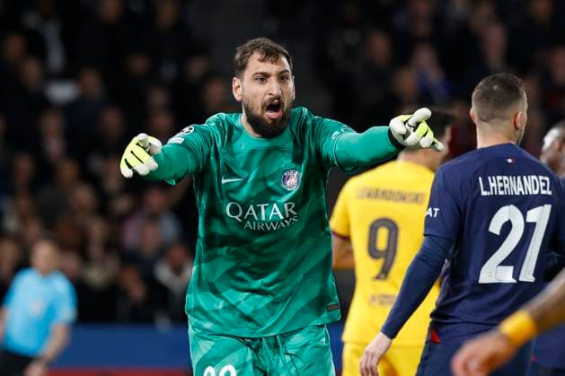 April 10, 2024, Paris, France: Gianluigi DONNARUMMA (GK) of PSG in action during the quarterfinal of UEFA Champions League between Paris Saint Germain and FC Barcelona, Barca at the Parc des Princes Stadium. Soccer 2024: Paris Saint Germain 2:3 FC Barcelona  - ZUMA Pho 20240410_mda_b253_089 Copyright: xLoicxBaratouxx