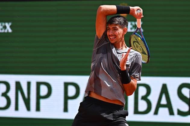 Monaco Rolex Masters Alexei Popyrin (AUS) during his second round match at the Monaco Rolex Masters in Monte Carlo, on April, 10, 2024. Photo by Corinne Dubreuil ABACAPRESS.COM MONACO Monaco  Copyright: xDubreuilxCorinne ABACAx