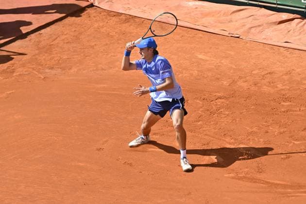 Tennis - Rolex Monte Carlo 2024 - ATP, Tennis Herren - Alex de Minaur - Australie TENNIS - Rolex Monte Carlo 2024 - MC - 11 04 2024 ChrysleneCaillaud Panoramic 