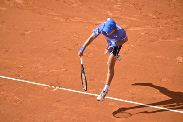 Tennis - Rolex Monte Carlo 2024 - ATP, Tennis Herren - Alex de Minaur - Australie TENNIS - Rolex Monte Carlo 2024 - MC - 11 04 2024 ChrysleneCaillaud Panoramic 