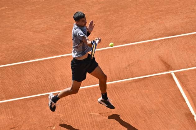 Tennis - Rolex Monte Carlo 2024 - ATP, Tennis Herren - Popyrin - Australie TENNIS - Rolex Monte Carlo 2024 - MC - 11 04 2024 ChrysleneCaillaud Panoramic 
