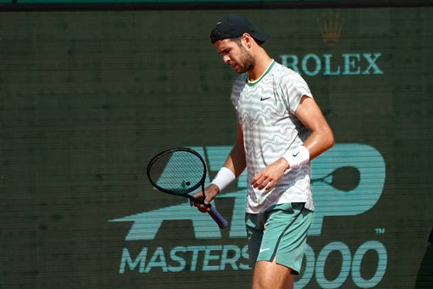 Karen Khachanov (Russie) TENNIS : Monaco Rolex Master 1000 - 8eme de finale - Monaco - 11 04 2024 NorbertScanella Panoramic