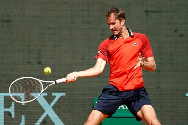 Daniil Medvedev (Russie) TENNIS : Monaco Rolex Master 1000 - 8eme de finale - Monaco - 11 04 2024 NorbertScanella Panoramic 