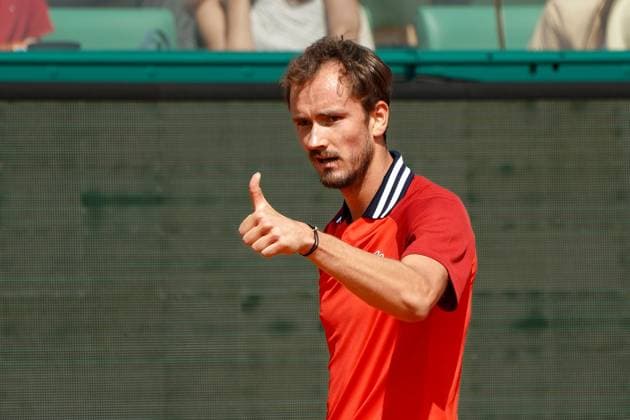 Daniil Medvedev (Russie) TENNIS : Monaco Rolex Master 1000 - 8eme de finale - Monaco - 11 04 2024 NorbertScanella Panoramic 