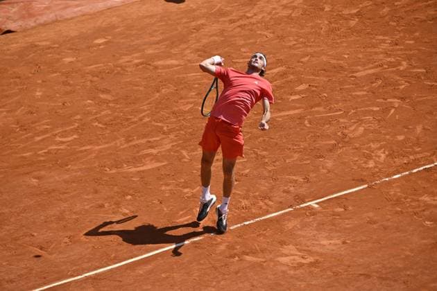 Tennis - Rolex Monte Carlo 2024 - ATP, Tennis Herren - Stefanos Tsitsipas - Grece TENNIS - Rolex Monte Carlo 2024 - MC - 11 04 2024 ChrysleneCaillaud Panoramic 
