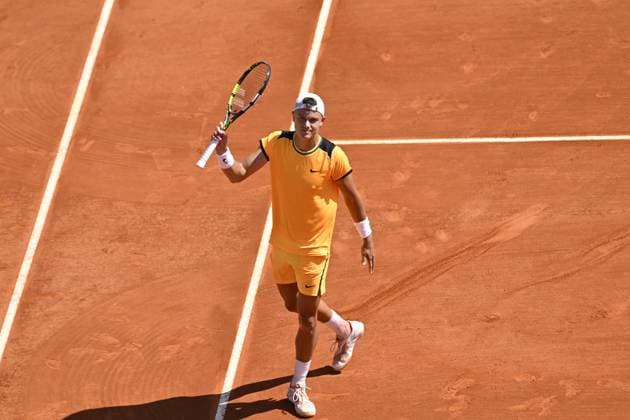 Tennis - Rolex Monte Carlo 2024 - ATP, Tennis Herren - Holger Rune - Danemark TENNIS - Rolex Monte Carlo 2024 - MC - 11 04 2024 ChrysleneCaillaud Panoramic 