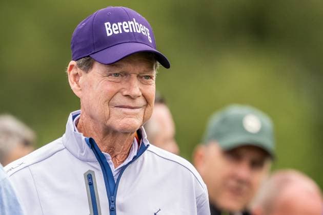 240411 Tom Watson of The United States in the Honorary Starters ceremony during the first round of the 2024 Masters Golf Tournament on April 11, 2024 in Augusta Photo Petter Arvidson BILDBYRAN kod PA PA0792 bbeng golf masters the masters Augusta us masters  Copyright: PETTERxARVIDSON BB240411PA028