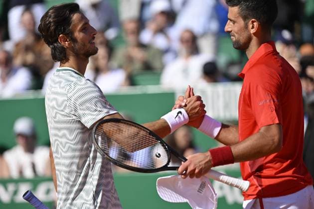 Tennis - Rolex Monte Carlo 2024 - ATP, Tennis Herren - Novak Djokovic - Serbie TENNIS - Rolex Monte Carlo 2024 - MC - 11 04 2024 ChrysleneCaillaud Panoramic 