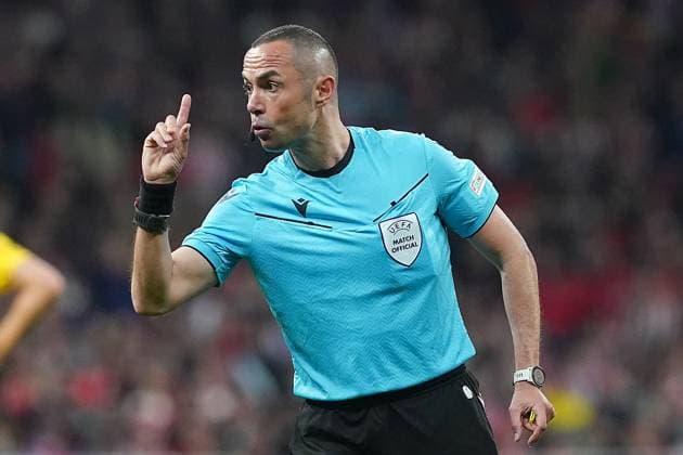 Italian referee Marco Guida during Champions League 2023 2024,Quarter-finals, 1st leg match. April 10,2024. (20240410571)