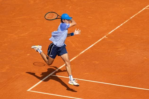 Rolex Monte Carlo Masters Day Five MONTE CARLO, MONACO APRIL 11 Alex de Minaur of Australia in action against Alexei Papyrin of Australia during their third round match on day six of the Rolex Monte Carlo Masters at Monte Carlo Country Club on April 11, 2024 in Monte Carlo, Monaco Photo by Andy Astfalck Copyright: xBEAUTIFULxSPORTS Astfalckx