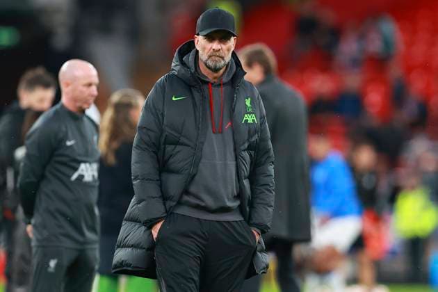 Liverpool manager Jürgen Klopp , UEFA Europa League 2023 2024 - Quarter-finals First Leg, Liverpool FC vs Atalanta, Anfield, April 11, 2024, Liverpool, United Kingdom.