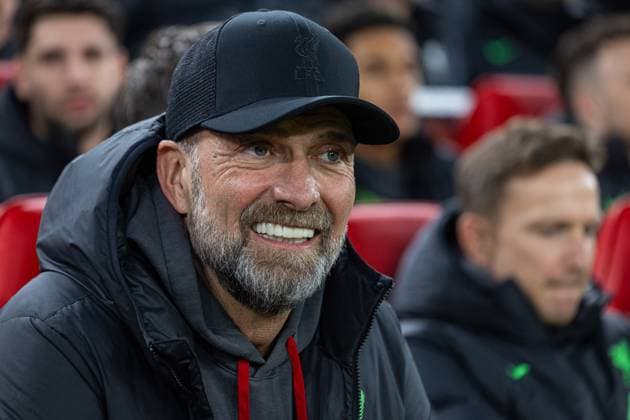 Football - UEFA Europa League - Quarter-Final 1st Leg - Liverpool FC v BC Atalanta LIVERPOOL, ENGLAND - Thursday, April 11, 2024: Liverpool s manager Jürgen Klopp before the UEFA Europa League Quarter-Final 1st Leg match between Liverpool FC and BC Atalanta at Anfield. (Photo by David Rawcliffe Propaganda) LIVERPOOL Anfield MERSEYSIDE ENGLAND  Copyright: xDavidxRawcliffex P2024-04-11-Liverpool_Atalanta-17