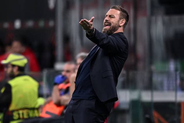Fußball, EL, AC Mailand - AS Rom Db Milano 11 04 2024 - Europa League Milan-Roma foto Daniele Buffa Image nella foto: Daniele De Rossi 