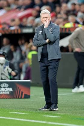 Head coach David Moyes West Ham United at the Europa League quarter-final first leg Bayer 04 Leverkusen West Ham United Copyright Thomas Pakusch Copyright: Thomas Pakusch