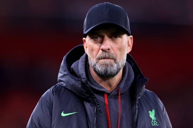Fußball UEFA-Europa-League-Viertelfinale Hinspiel Liverpool gegen Atalanta 11. April 2024 Liverpool UEFA-Europa-League-Viertelfinale Hinspiel Liverpool gegen Atalanta Liverpools Trainer Jürgen Klopp Foto Simon Stacpoole Abseits Liverpool UK  Copyright: xSimonxStacpoolexOffside