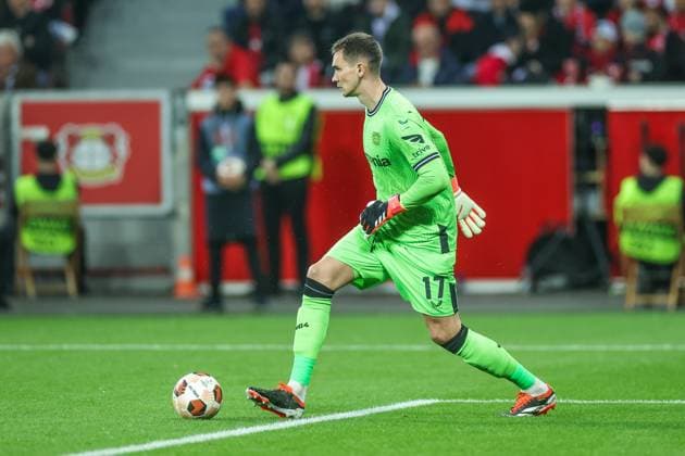 11 04 2024, Football, Europa League, Season 2023 2024, Bayer Leverkusen West Ham United, Goalkeeper MatÄj KovaÅ™ Bayer Leverkusen Leverkusen BayArena NRW Germany xRHR PHOTO TRx Copyright: RHR-FOTOx RHR-FOTO TR